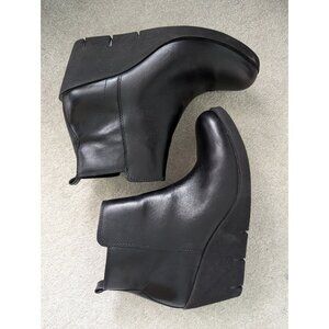 Ecco shoes booties, black leather, size 39